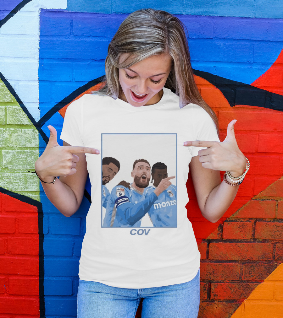 Matt Grimes Coventry City FC Sky Bet EFL Championship Promotion Monza Sponsorship T-Shirt