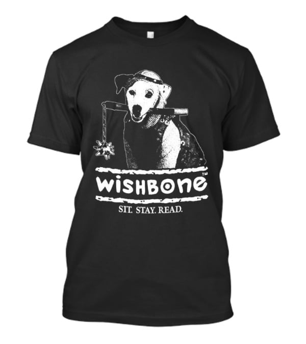 Wishbone Sit Stay Read Dog 1990 T-Shirt