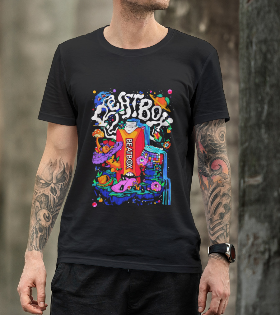Trippy BeatBox World Psychedelic Disco Vibes T-Shirt