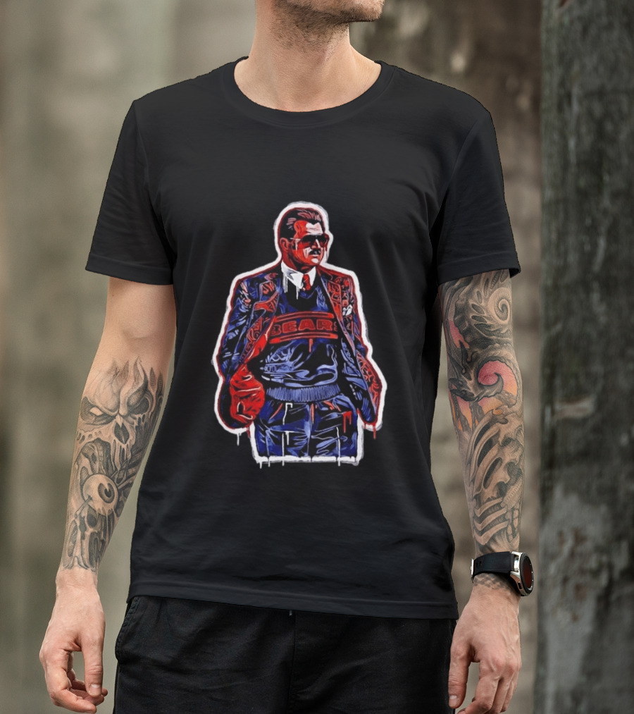 Mike Ditka Chicago Bears Football Graffiti T-Shirt