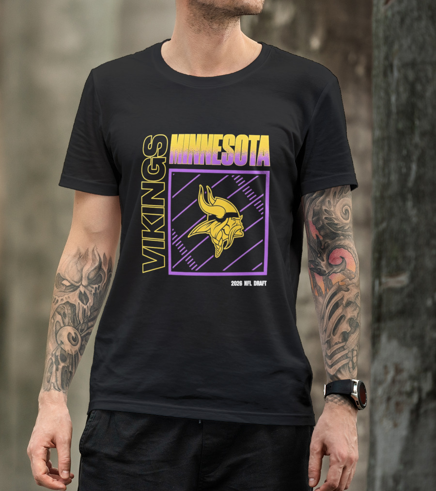 Minnesota Vikings 2026 Nfl Draft T-Shirt