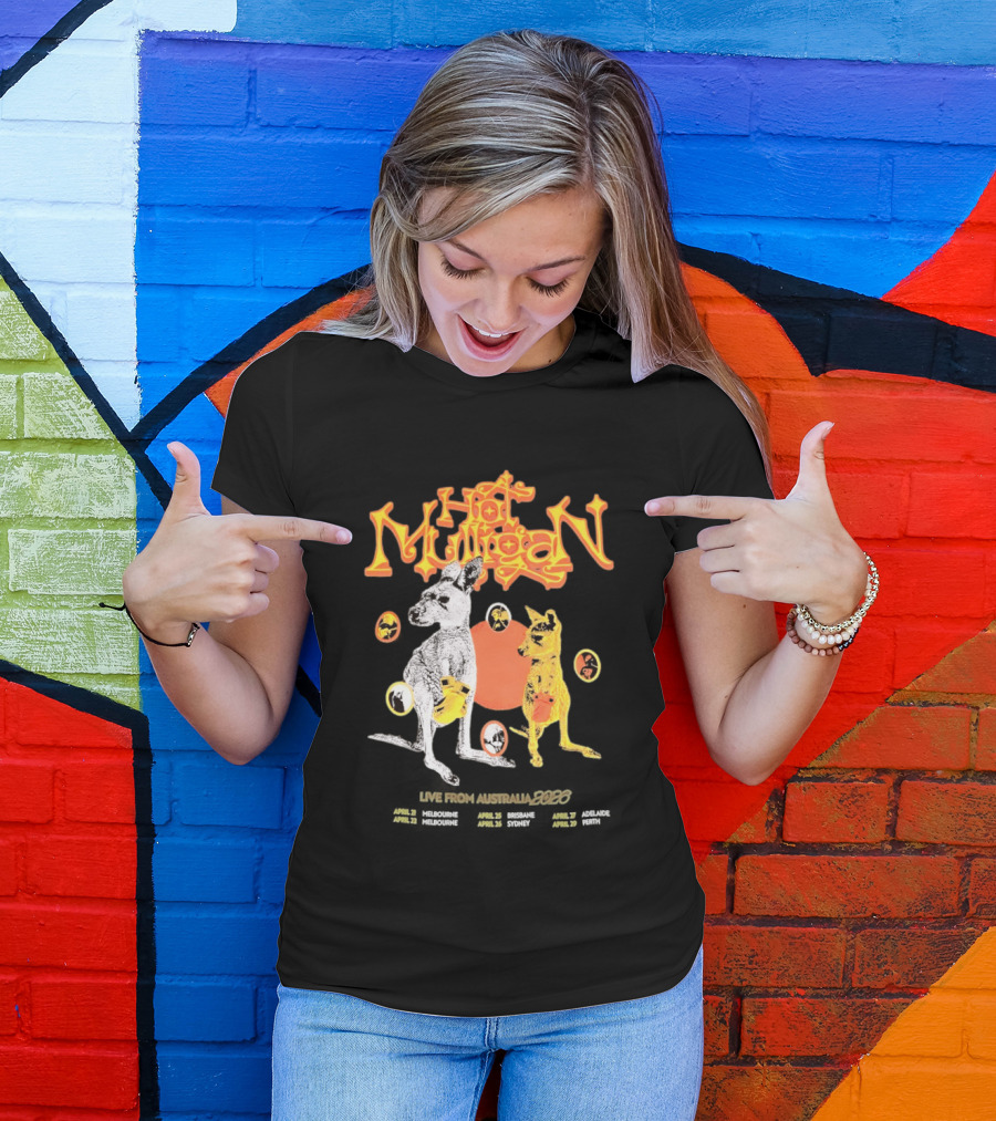 Hot Mulligan Australia Tour 2026 Kangaroo T-Shirt