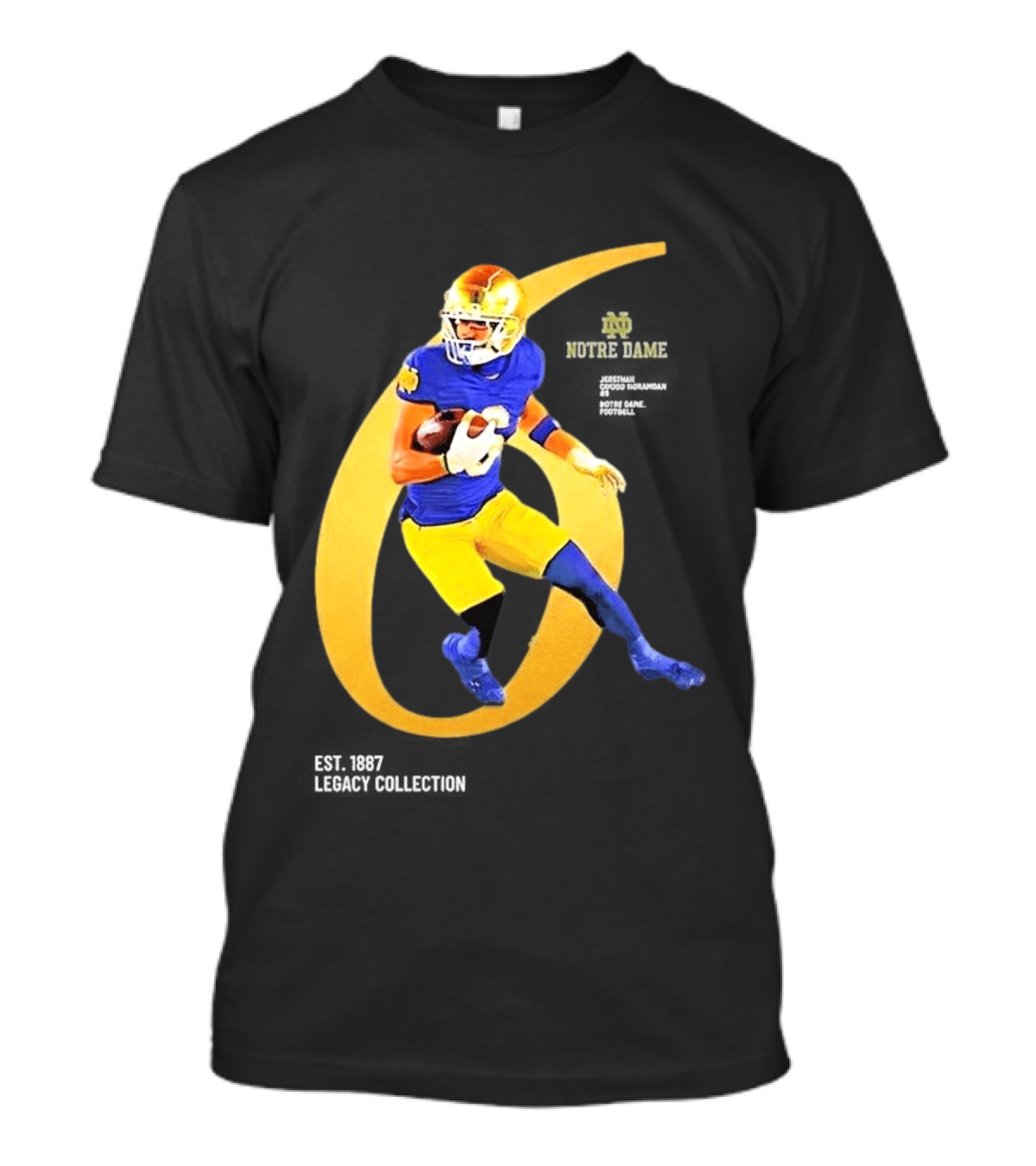 Jordan Faison Notre Dame Fighting Irish 2026 Breakthrough Series NIL Football T-Shirt