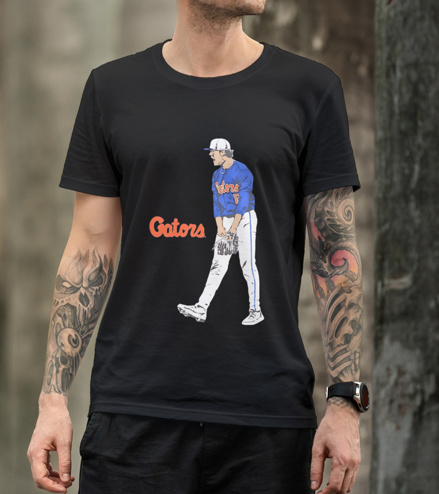 Liam Peterson Florida Gators Baseball Intense Scream Moment T-Shirt