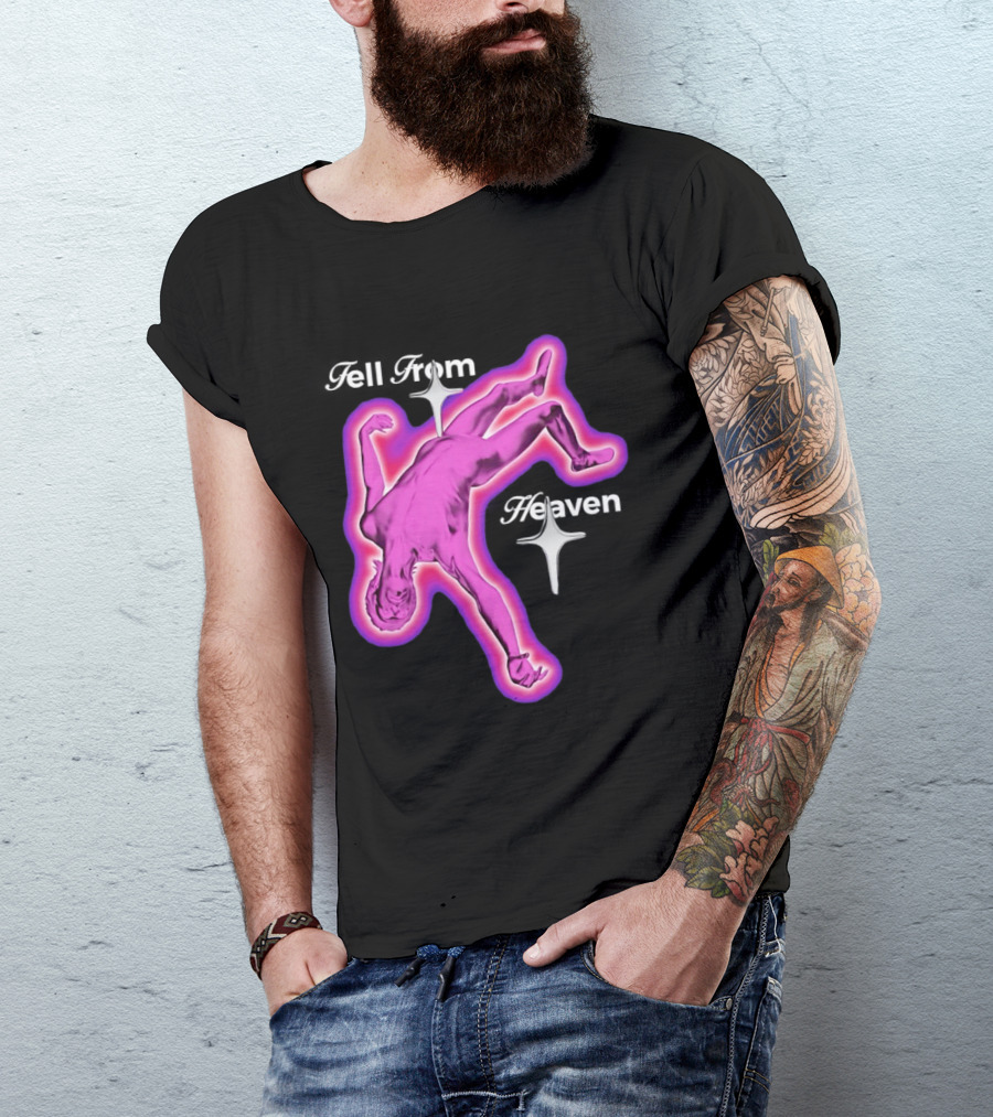 Falling From Heaven Pink Neon T-Shirt