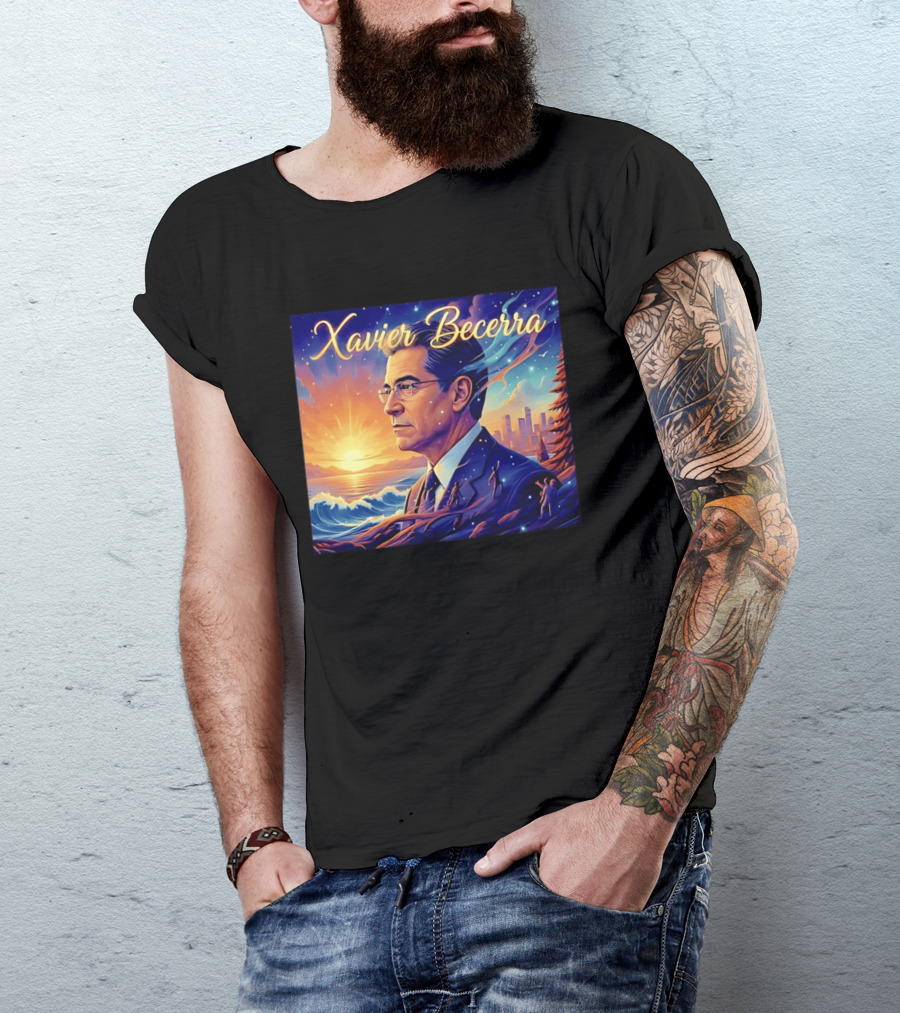Xavier Becerra California Sunset Ocean Landscape T-Shirt
