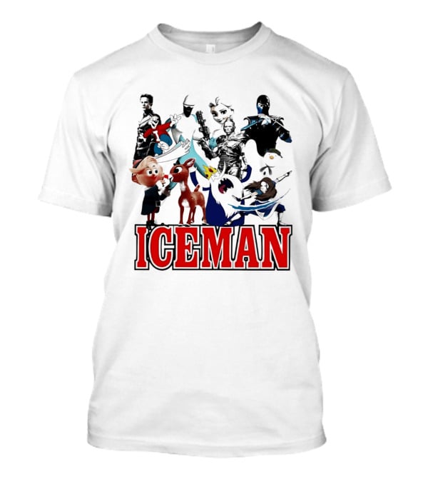 Iceman Elsa Sub Zero Mr. Freeze Cartoon Characters T-Shirt
