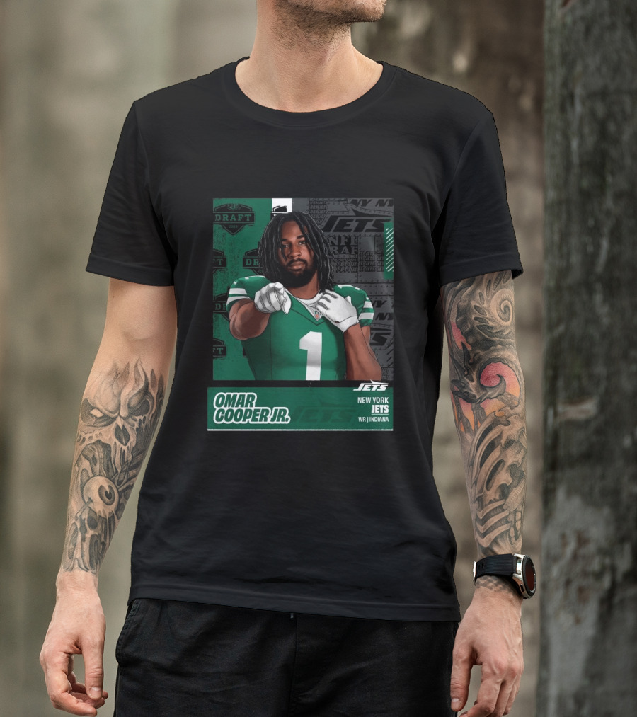 NFL Draft 2026 New York Jets Omar Cooper Jr Round 1 Pick 30 WR Indiana T-Shirt