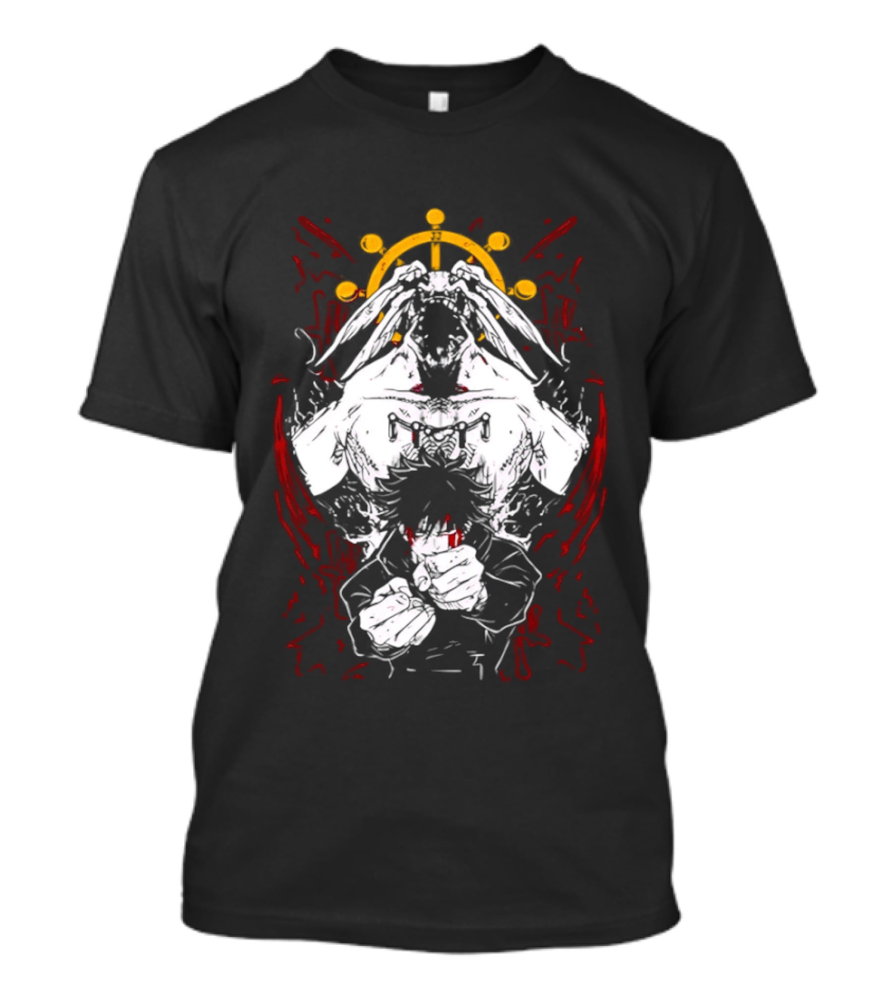 Dark Anime Summoner Characters Celestial Crown Warrior T-Shirt