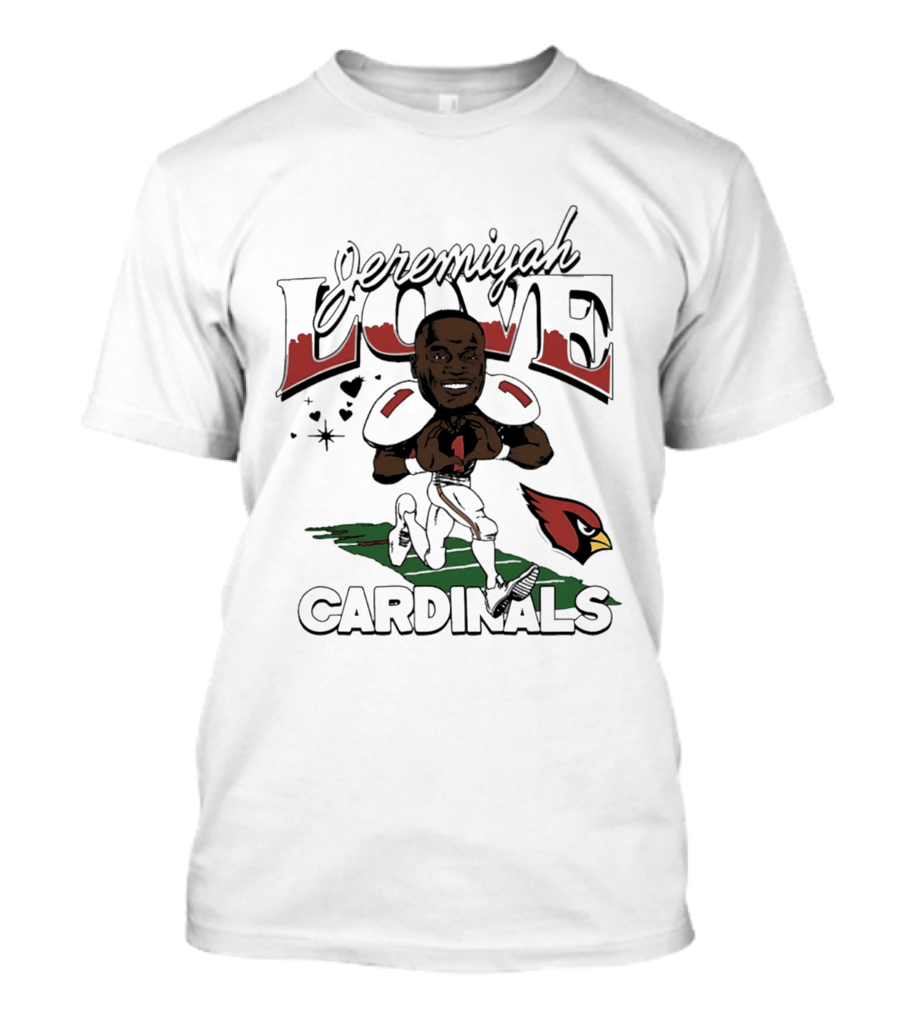 Jeremiyah Love Arizona Cardinals Caricature 2026 Draft T-Shirt
