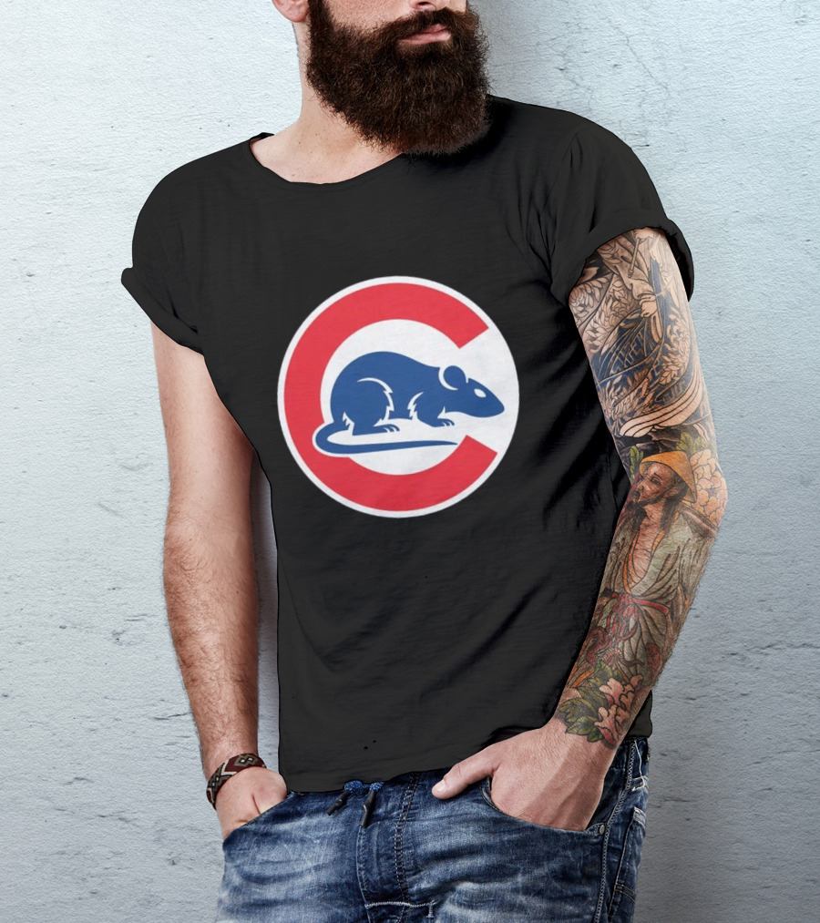 Wrigley Rats C Red And Blue Rat T-Shirt