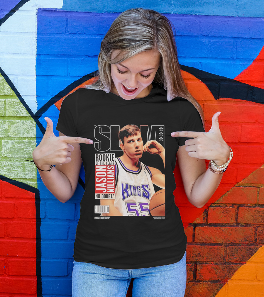 Jason Williams Rookie Of The Year No Doubt Sacramento Kings Slam Cover NBA T-Shirt