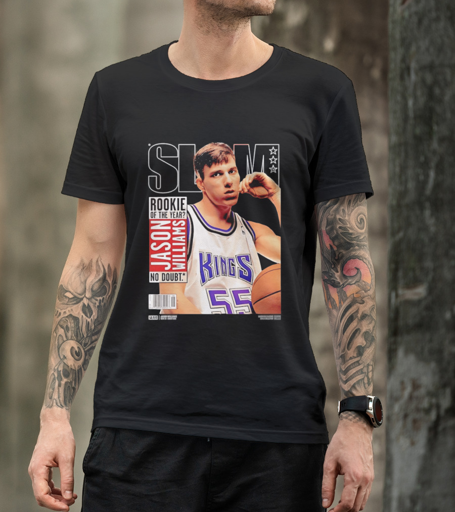 Jason Williams Rookie Of The Year No Doubt Sacramento Kings Slam Cover NBA T-Shirt