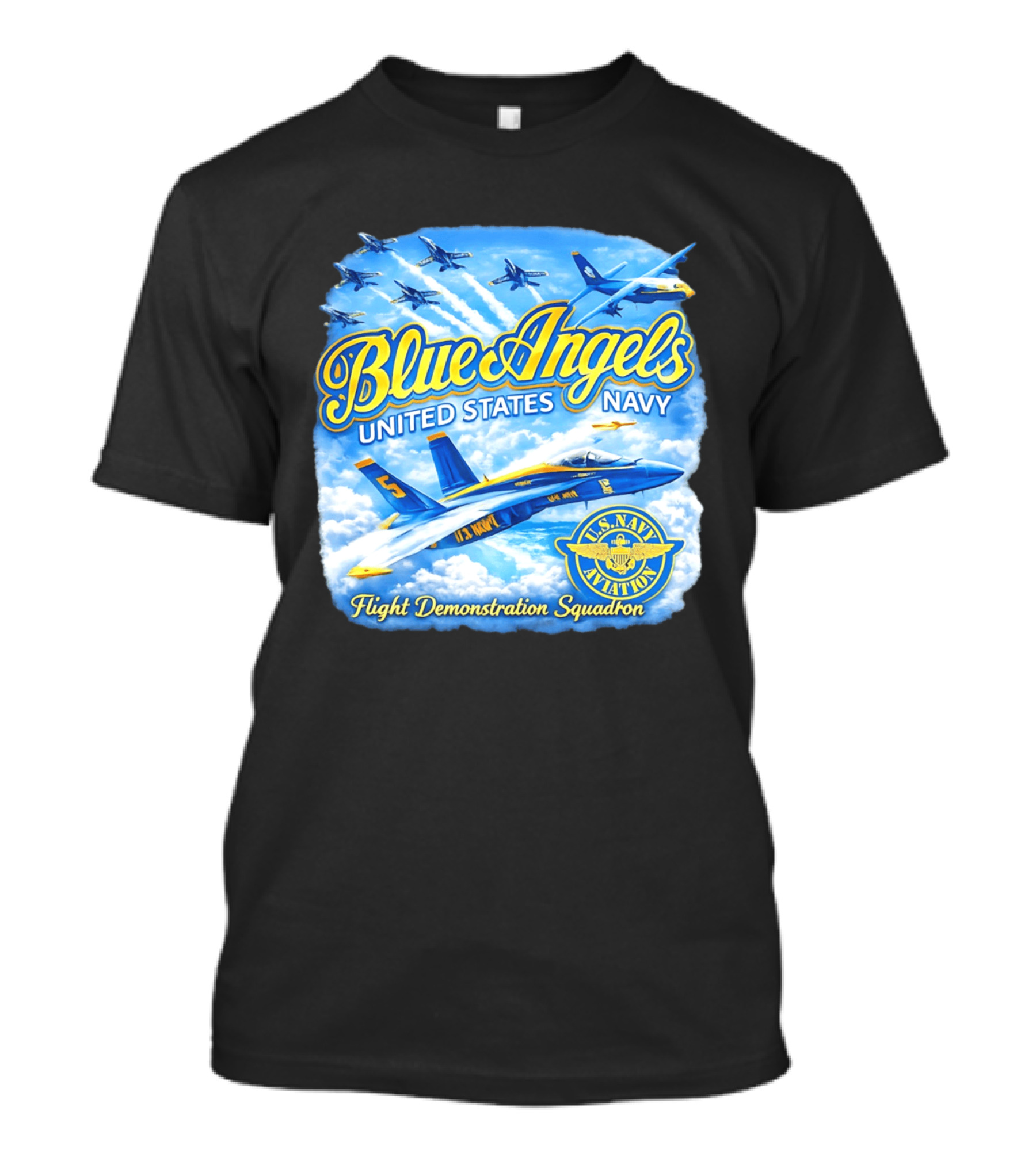 Blue Angels United States Navy U.S. Navy Aviation Flight Demonstration Squadron T-Shirt