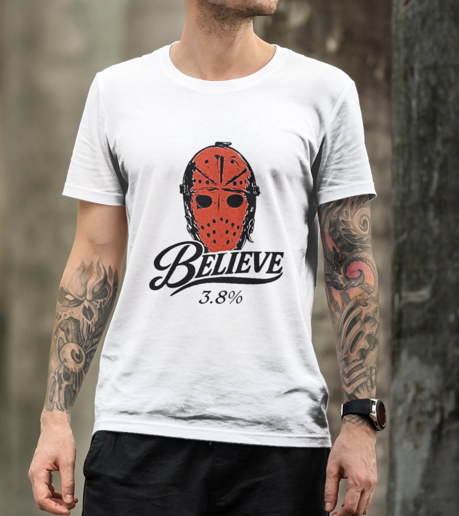 Philadelphia Flyers Believe 3.8% Jason Voorhees Mask T-Shirt