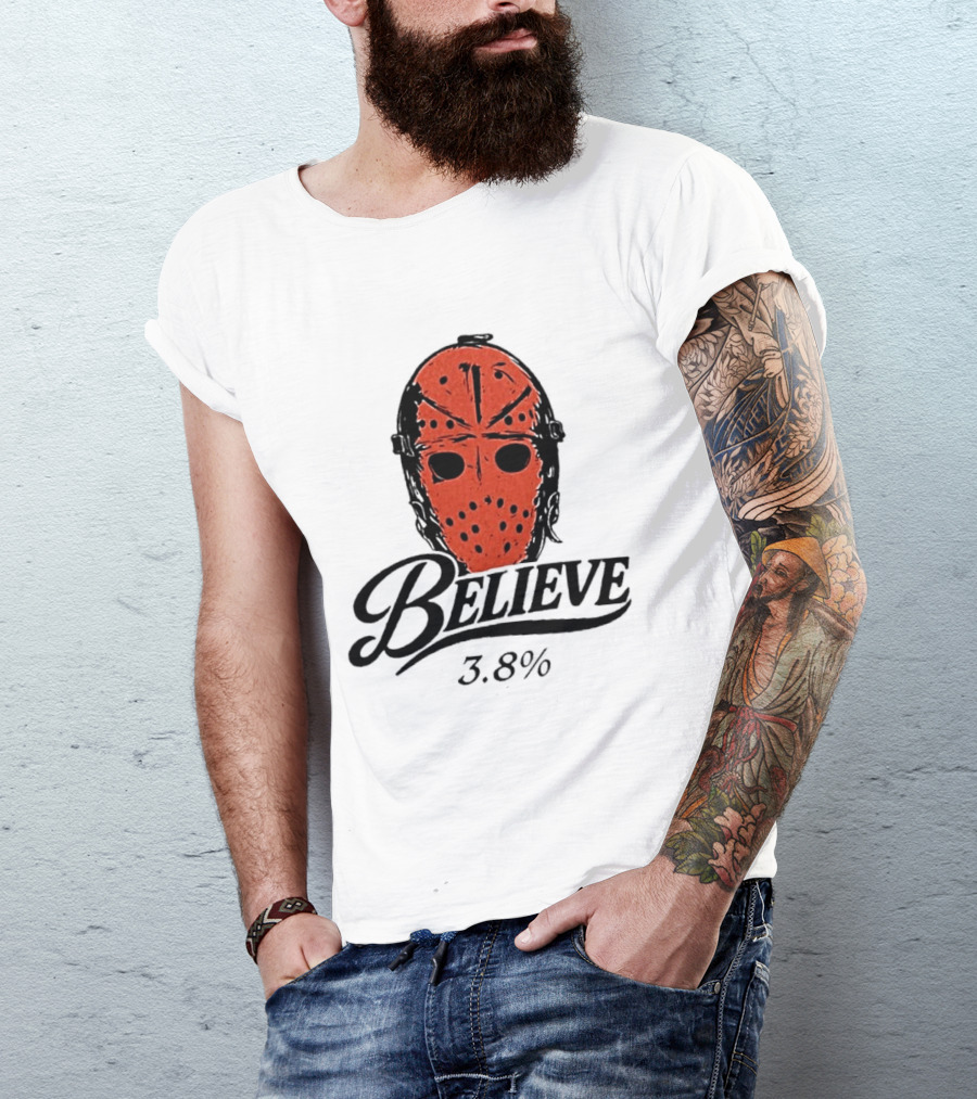 Philadelphia Flyers Believe 3.8% Jason Voorhees Mask T-Shirt