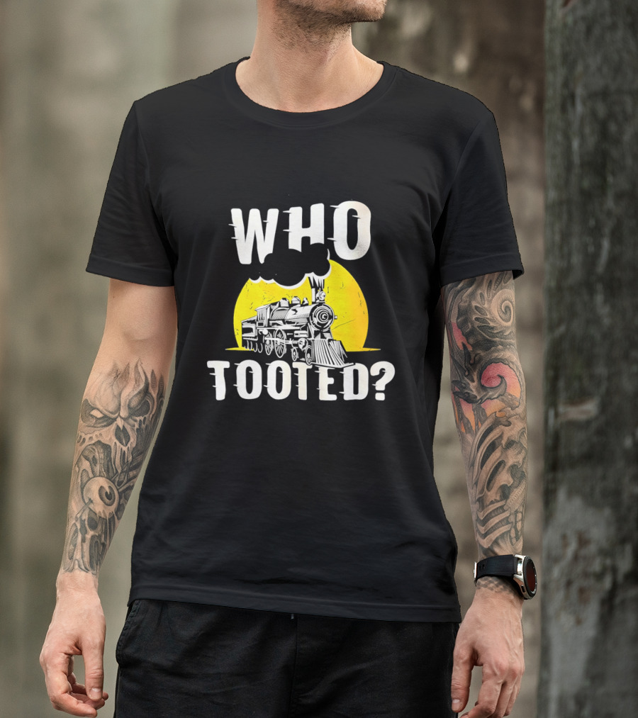 Who Tooted Train Yellow Sun T-Shirt