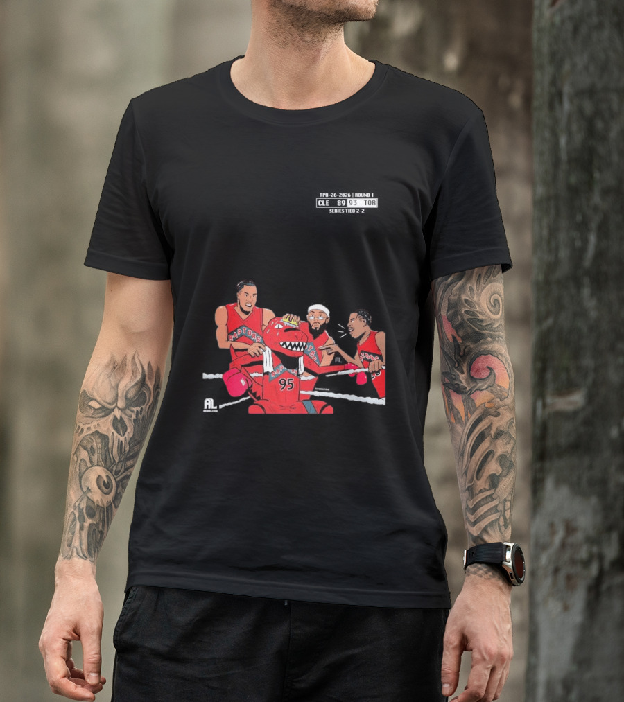 A Sketch After Every Raptors Game This Season 2026 Toronto Basketball Team Celebrates Victory In Classic Red Jerseys T-Shirt