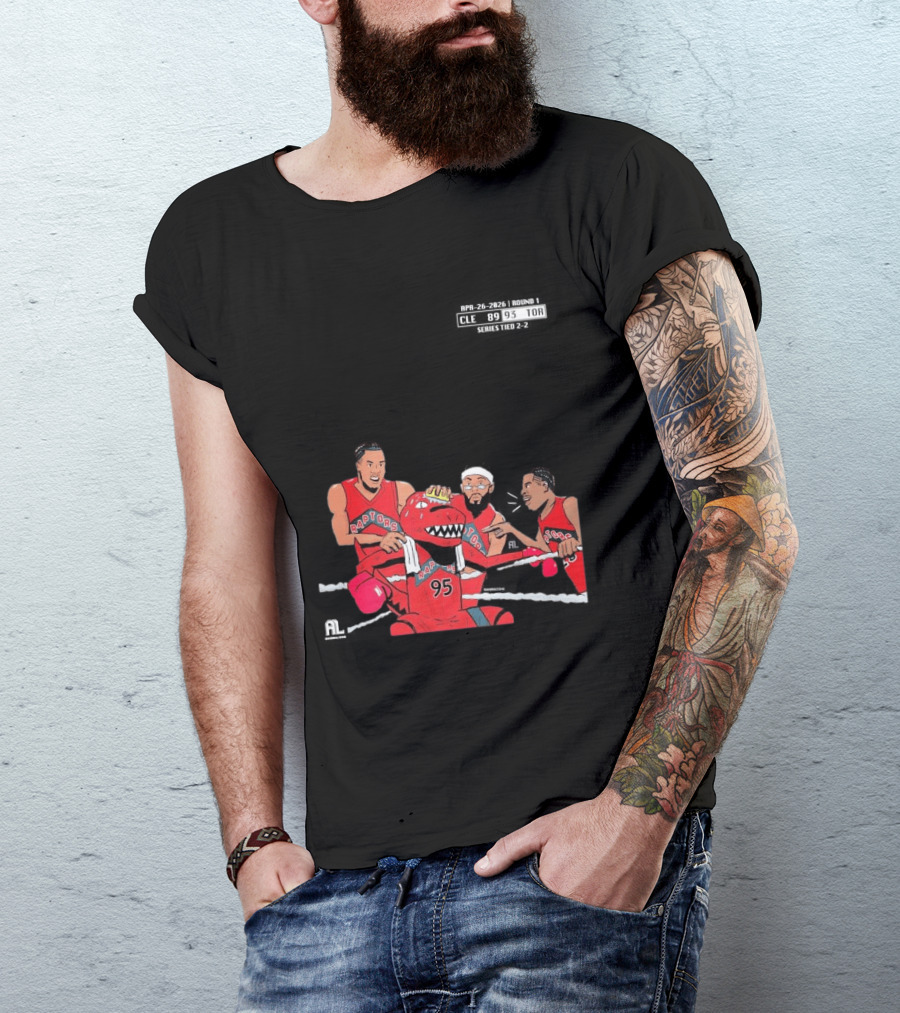 A Sketch After Every Raptors Game This Season 2026 Toronto Basketball Team Celebrates Victory In Classic Red Jerseys T-Shirt