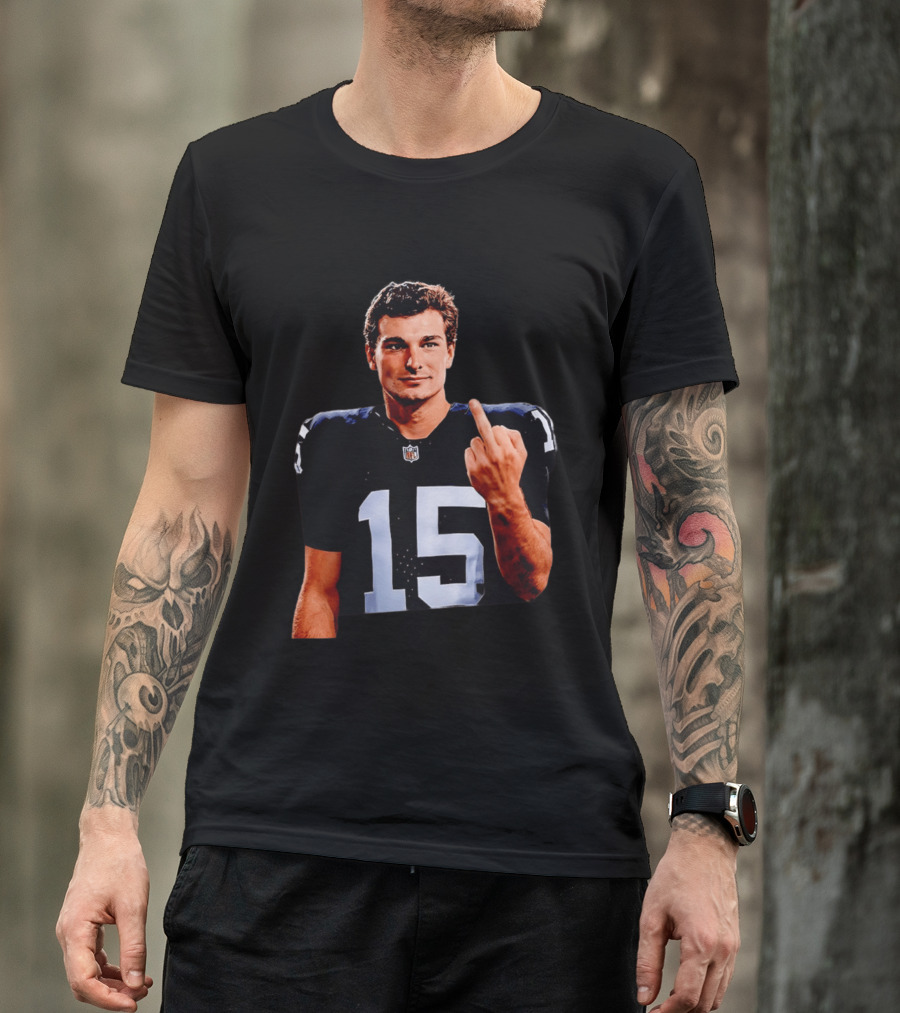 Las Vegas Raiders Fernando Mendoza 2026 Middle Finger Gesture T-Shirt
