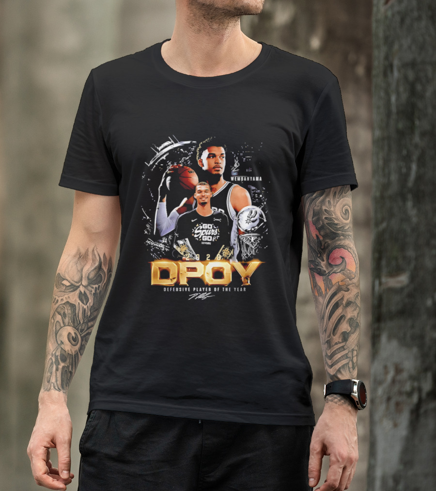 Victor Wembanyama San Antonio Spurs Defensive Player Of The Year 2026 DPOY T-Shirt