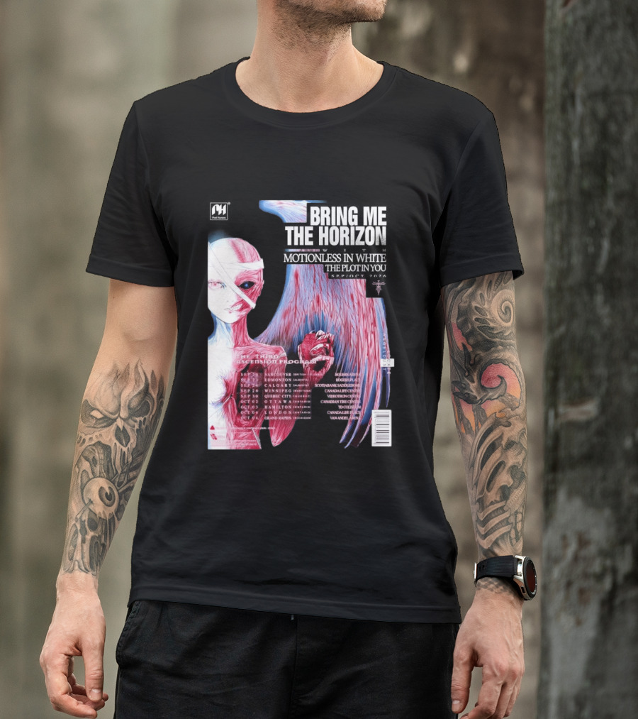 Bring Me The Horizon The Third Ascension Program Fall Tour 2026 Canada Dates T-Shirt