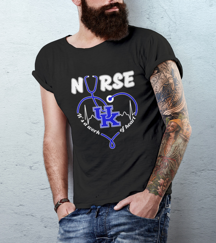 Nurse Kentucky Wildcats It's A Work Of Heart 2026 T-Shirt