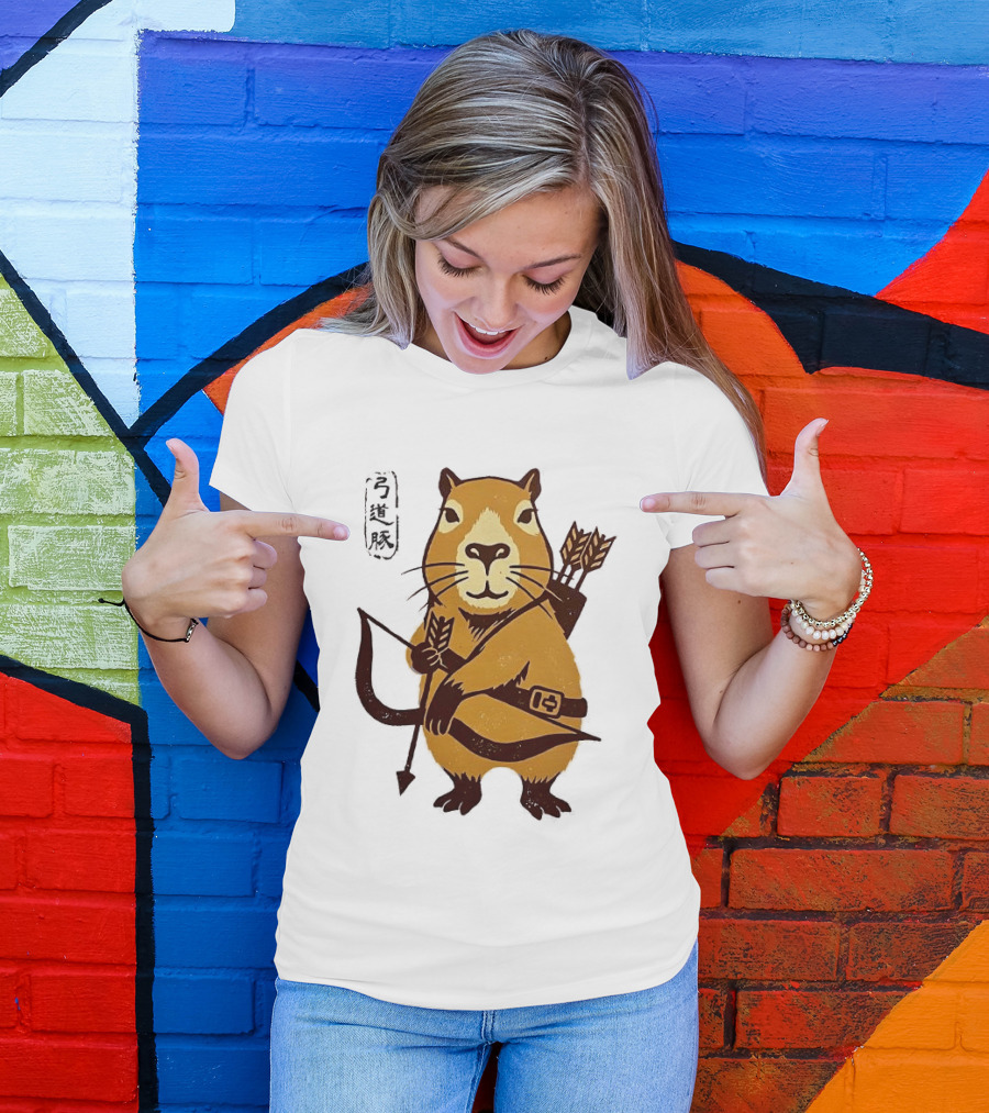Capybara Archer Target Chill Classical Japanese T-Shirt