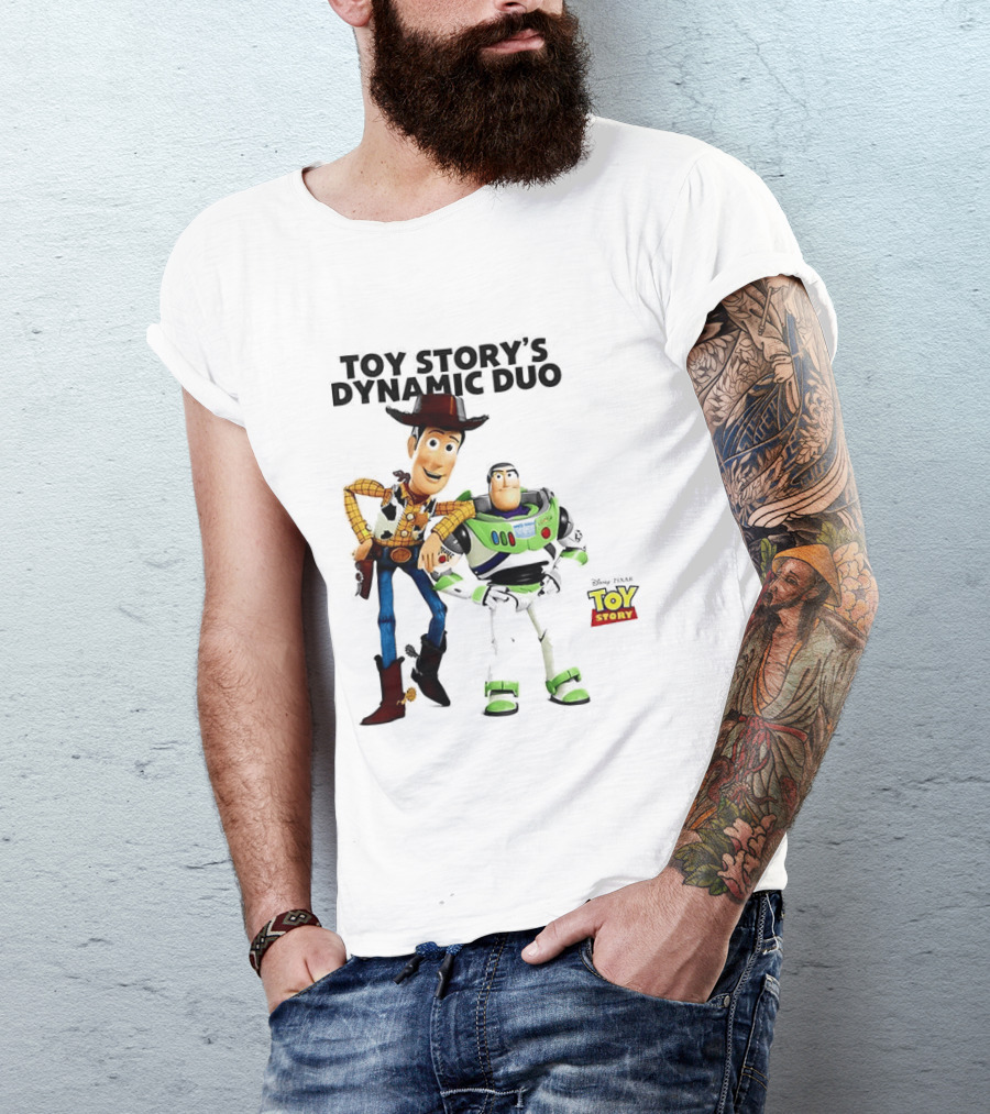 Toy Story's Dynamic Duo Woody And Buzz Lightyear T-Shirt