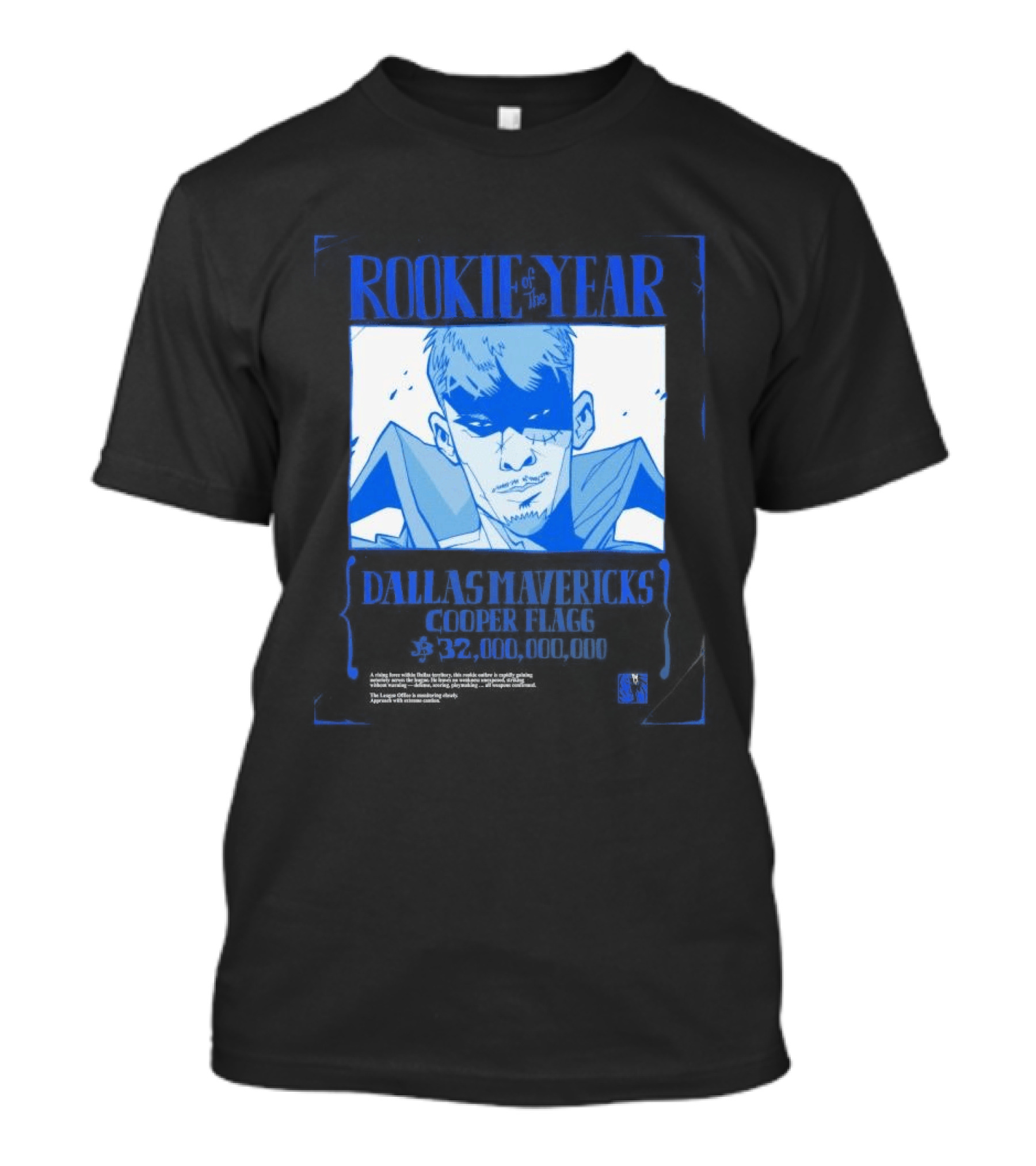 Rookie Of The Year Dallas Mavericks Cooper Flagg Basketball Fan T-Shirt