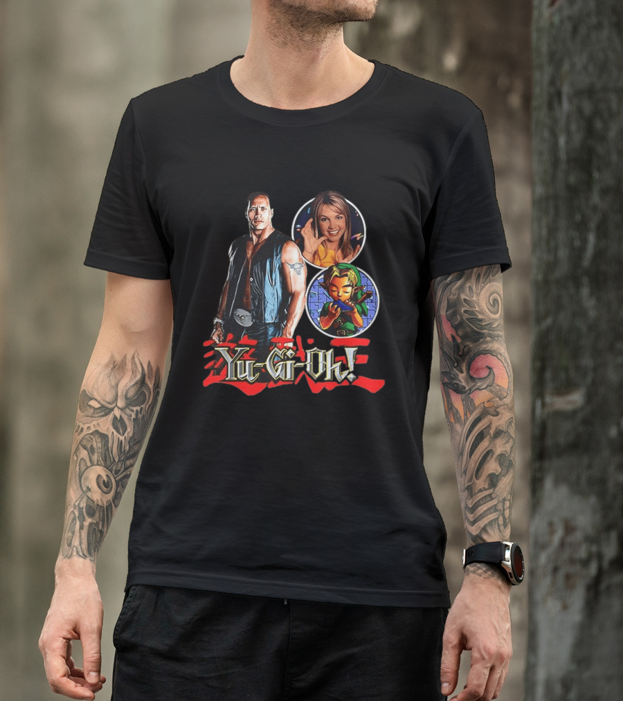 Dwayne Johnson Yu Gi Oh Legend Of Zelda Britney Spears T-Shirt