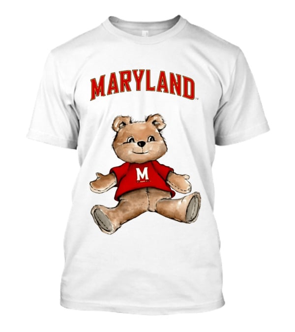 Maryland Terrapins Teddy Bear Cartoon M Sweater T-Shirt