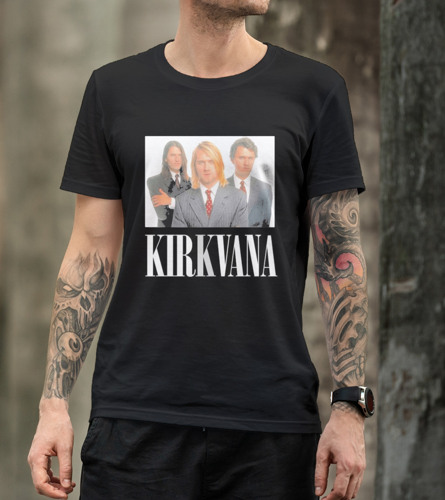 Kirkvana Grunge Band Members In Suits T-Shirt