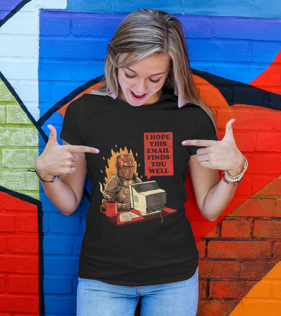 Officer Knight I Hope This Email Finds You Well Armor Computer T-Shirt