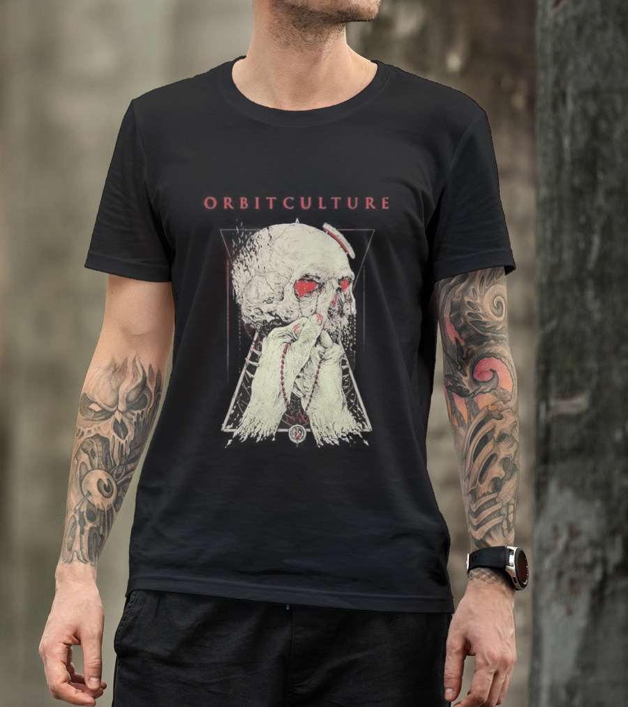 Orbit Culture Limited Chapter 1 The Might Red Fog Skull And Rosary T-Shirt