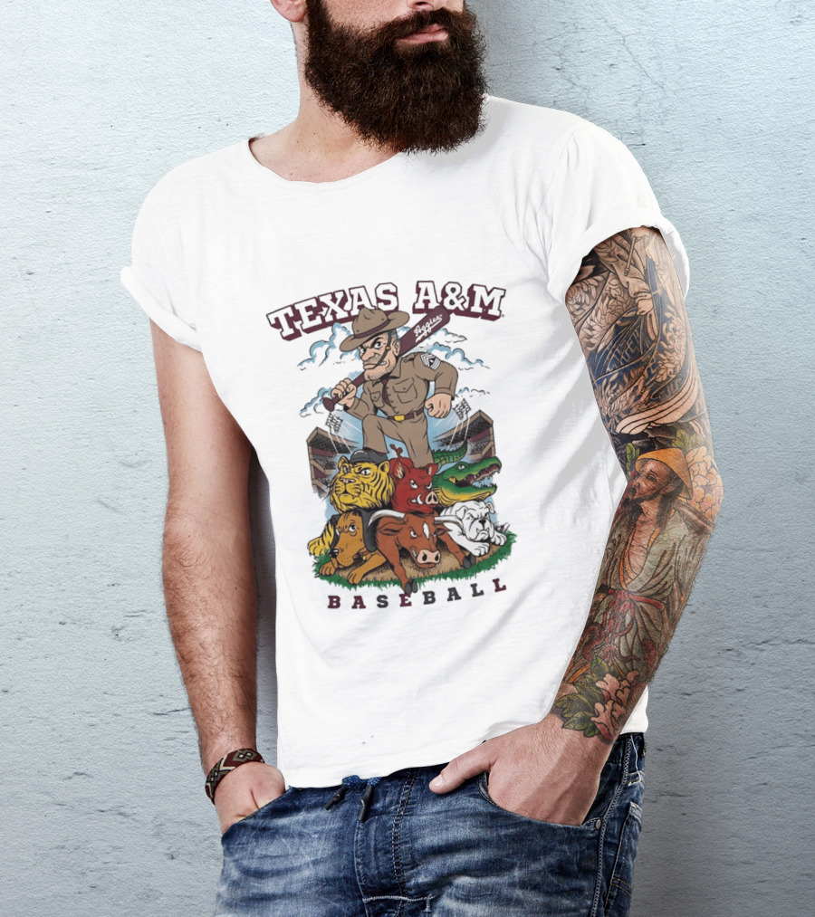 Texas A&M Sarge Baseball Rivalry Mascots T-Shirt