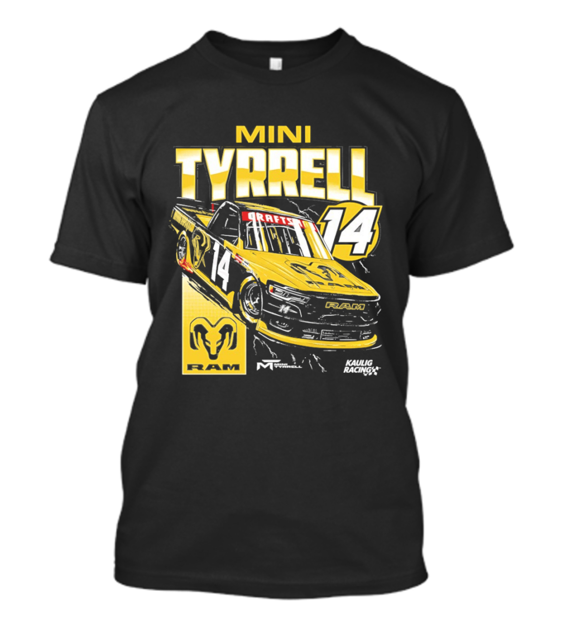 Mini Tyrell Kaulig Racing Ram NASCAR Craftsman 14 Car T-Shirt