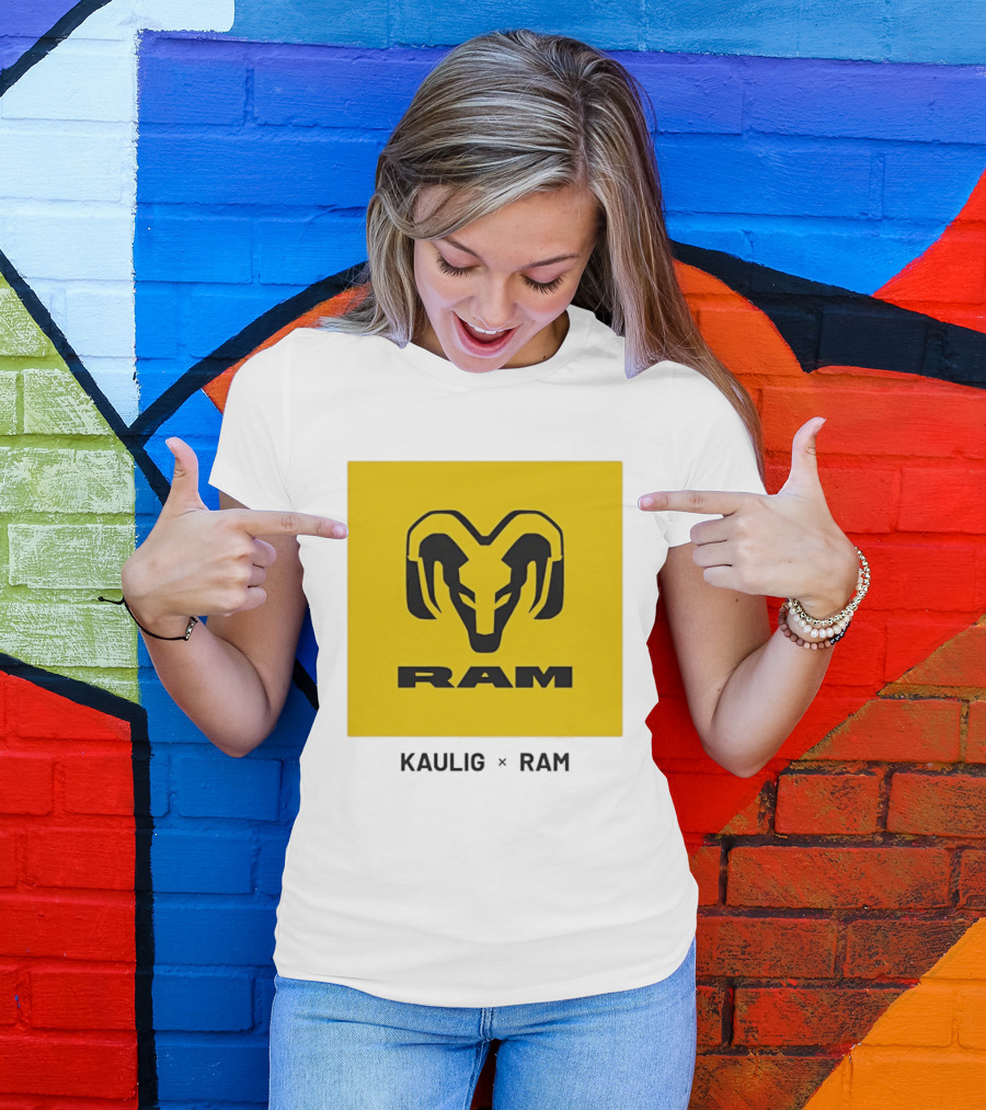 KAULIG X RAM Bold Yellow Icon Collaboration T-Shirt