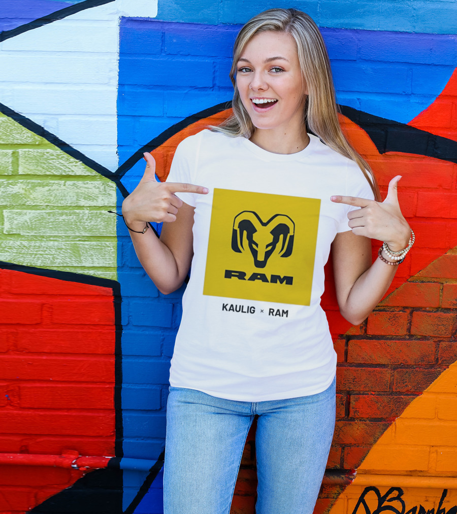 KAULIG X RAM Bold Yellow Icon Collaboration T-Shirt