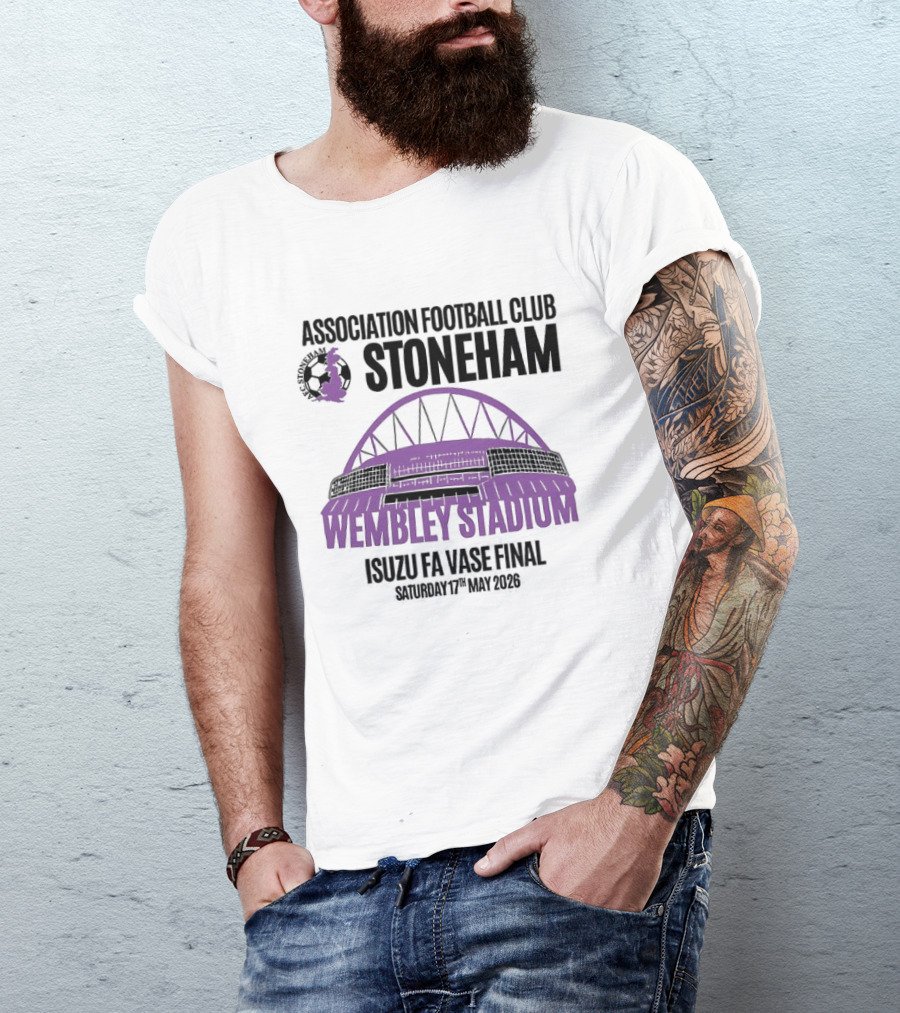Association Football Club Stoneham Wembley Stadium Isuzu FA Vase Final 20th May 2024 T-Shirt