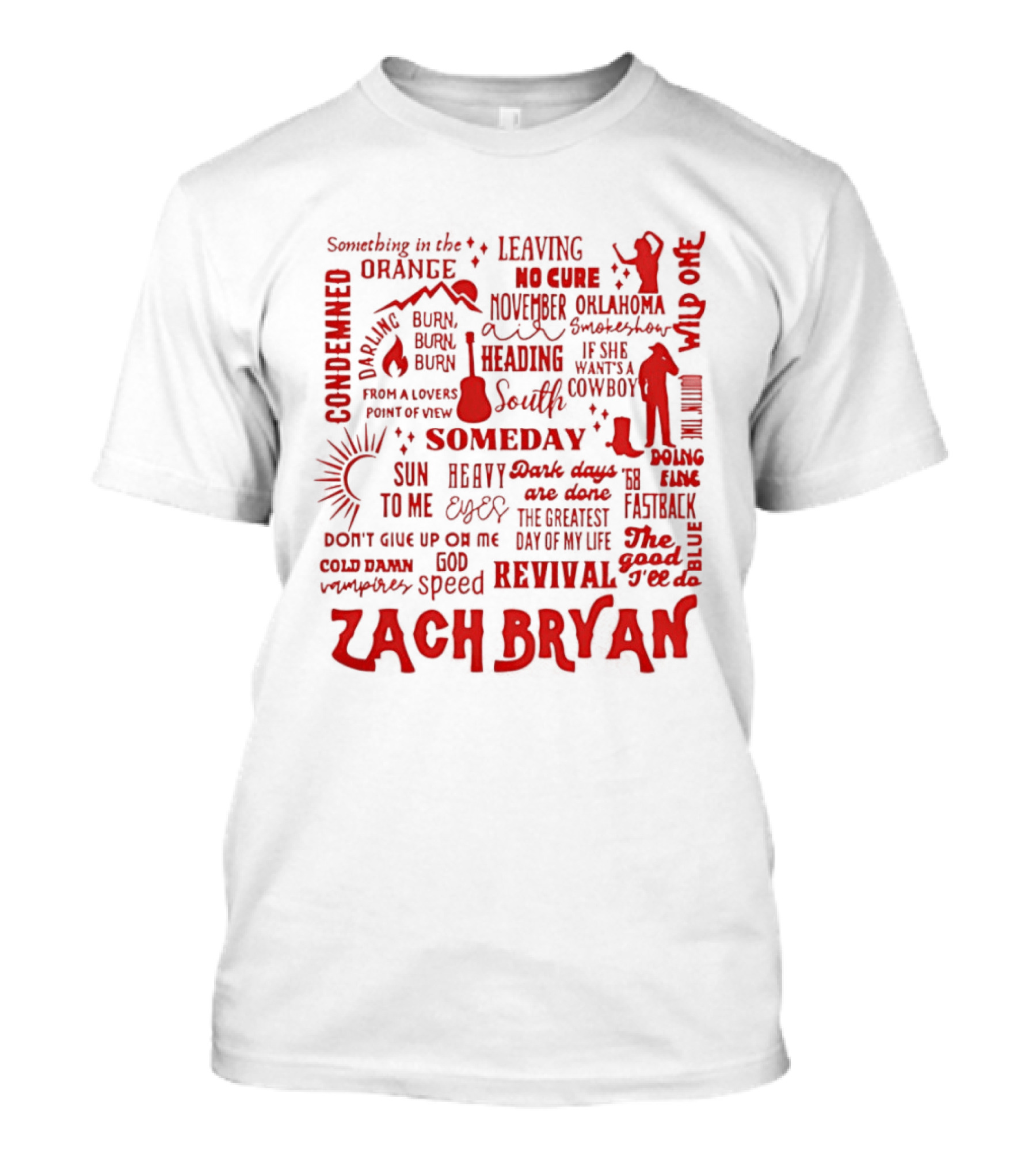 Zach Bryan Louisville Cardinals Heaven Tour 2026 Someday The Good I'll Do Revival Festive Cowboy Spirit T-Shirt