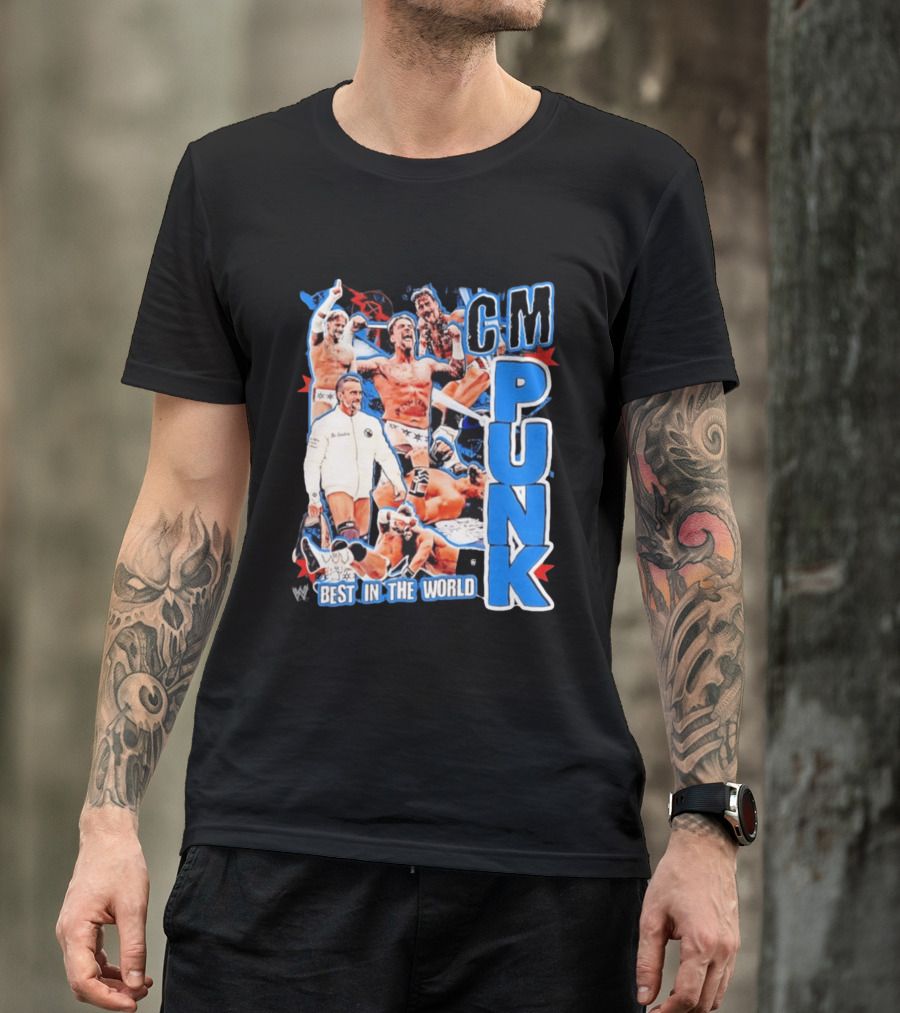 CM Punk Best In The World Pro Wrestling Collage CM Punk T-Shirt