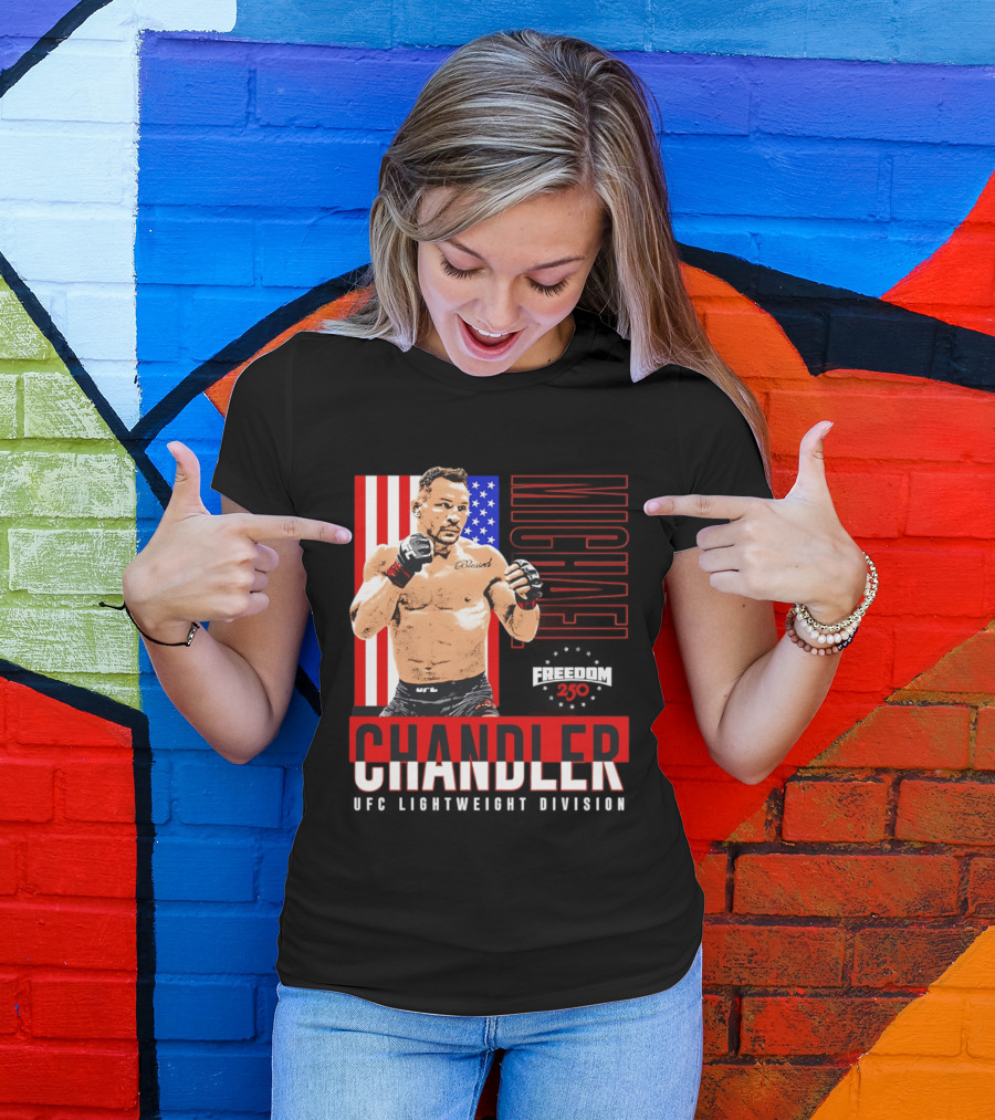 Michael Chandler UFC 250 Blessed American Flag T-Shirt