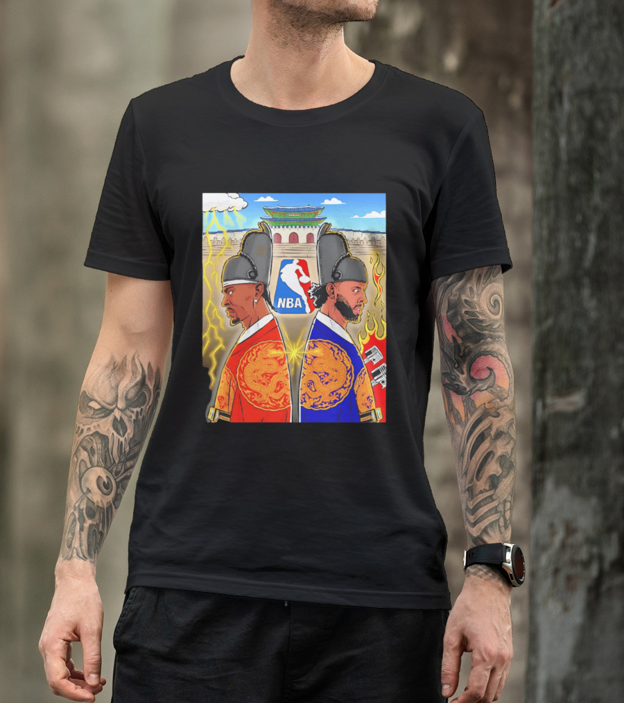 Shai Gilgeous Alexander Cade Cunningham 2026 NBA Korea Dragons Gyeongbokgung Palace T-Shirt