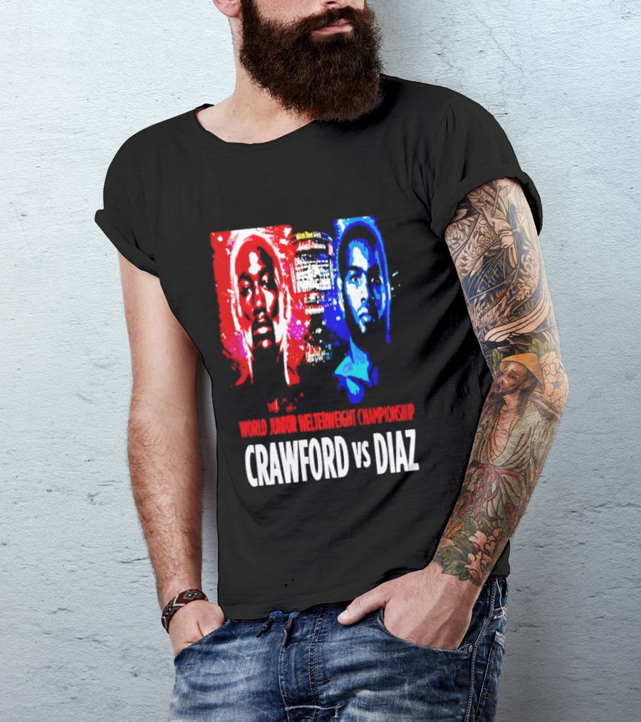 Crawford Vs Diaz World Junior Welterweight Championship Boxing T-Shirt