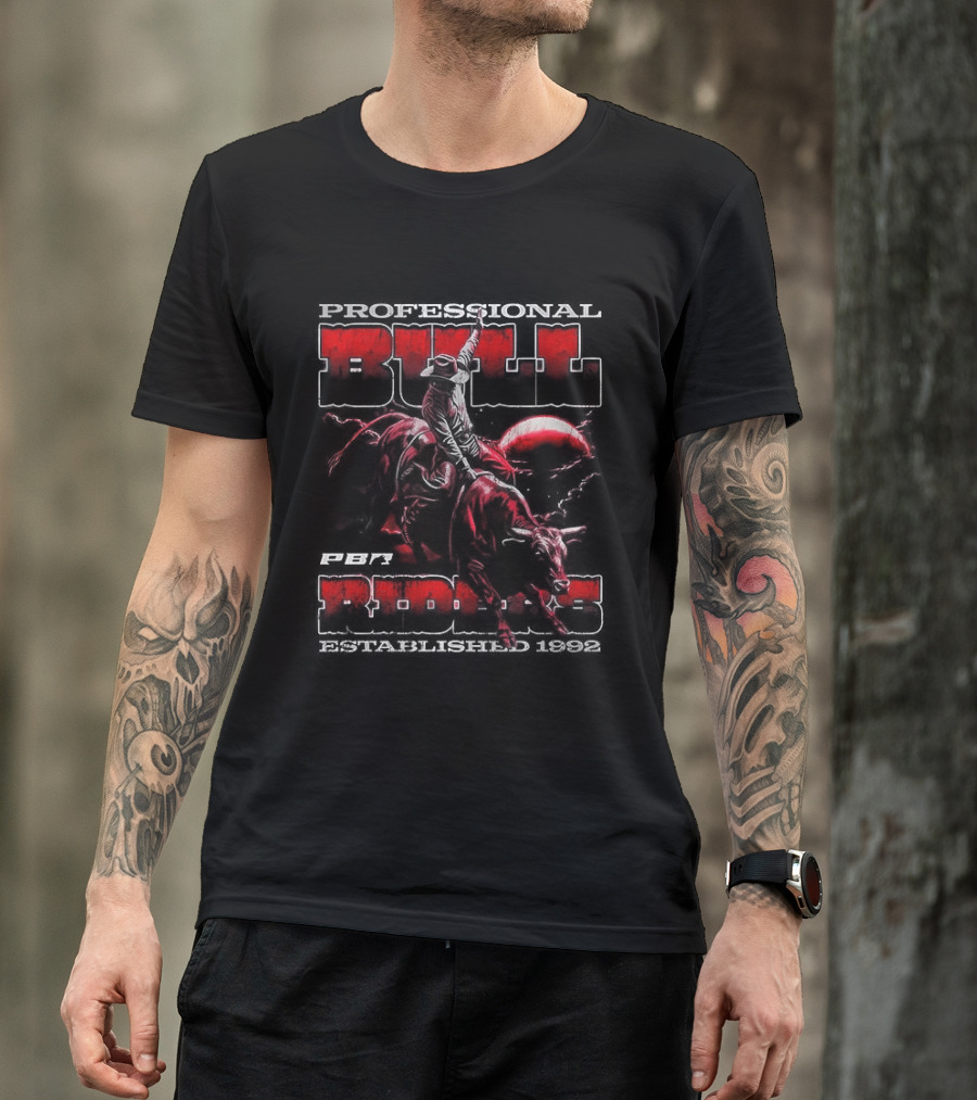 Professional Bull Riders Grunge 1992 Cowboy T-Shirt