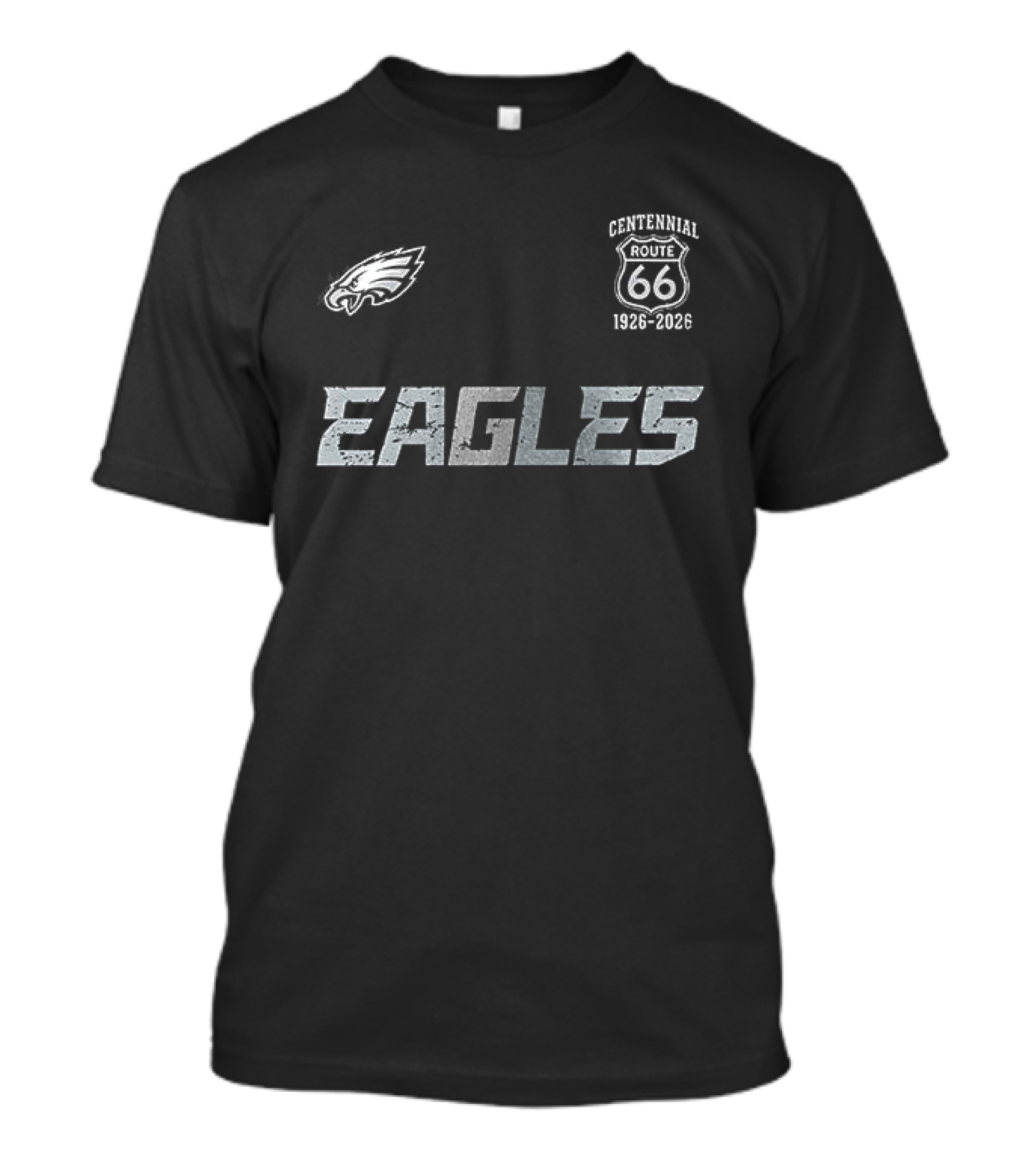 Philadelphia Eagles Route 66 Centennial 1926 2026 T-Shirt