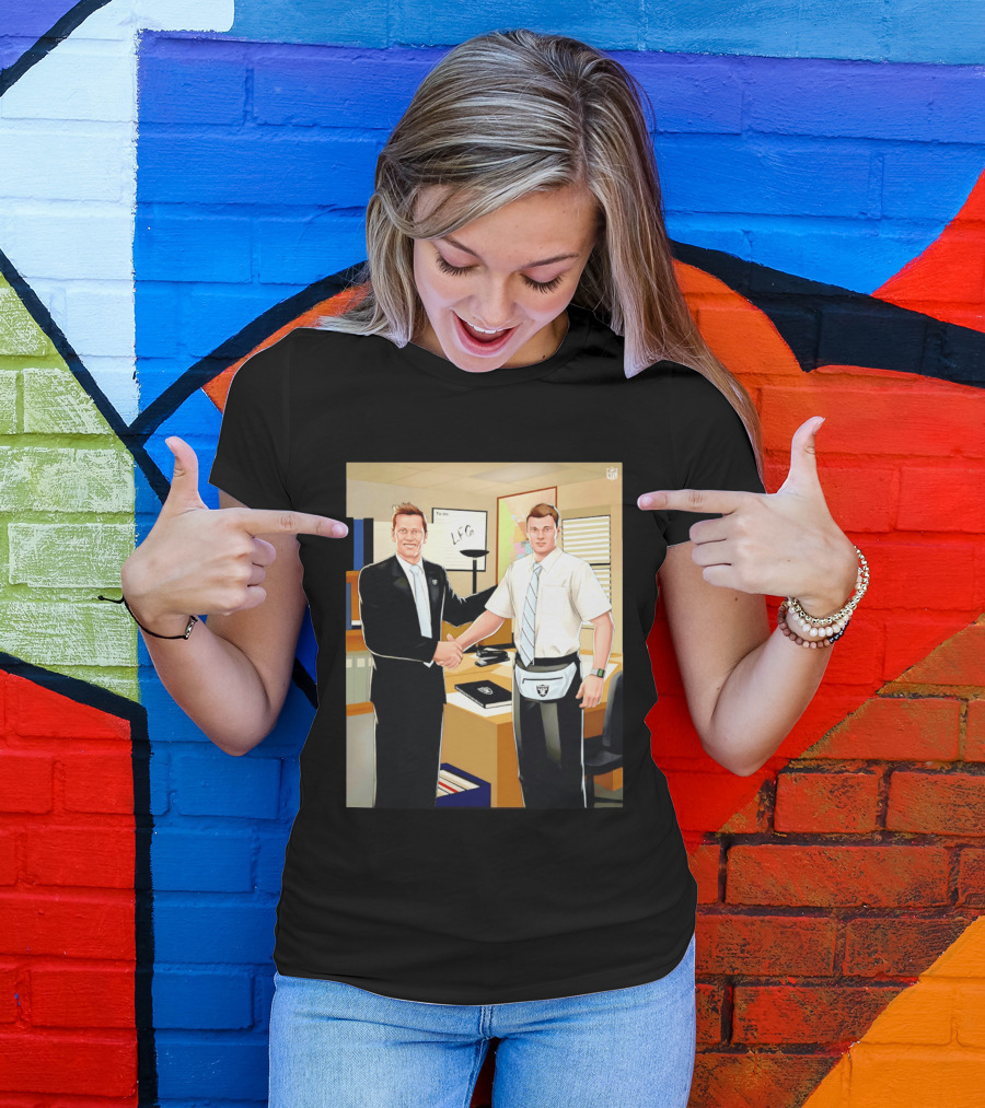Fernando Mendoza Tom Brady Handshake NFL LFG Las Vegas Raiders T-Shirt