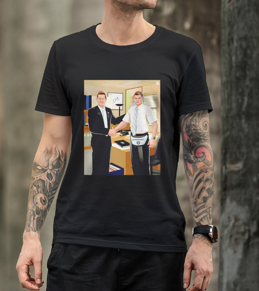 Fernando Mendoza Tom Brady Handshake NFL LFG Las Vegas Raiders T-Shirt