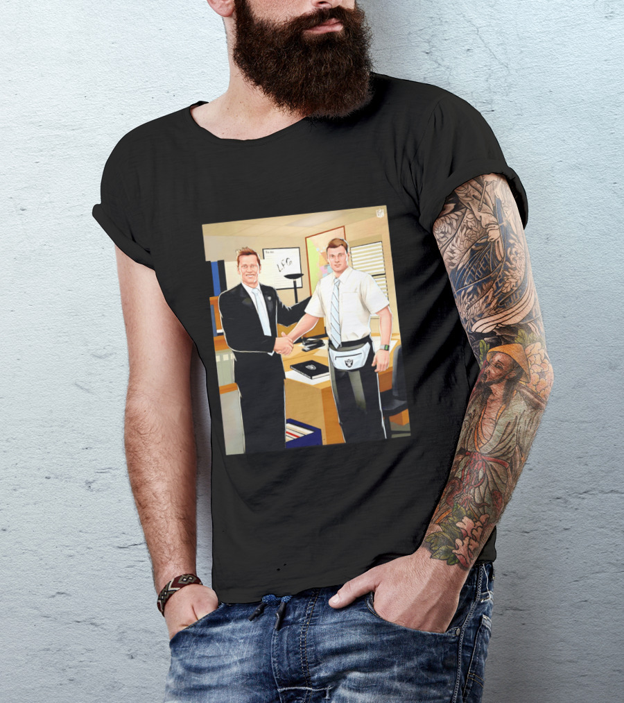 Fernando Mendoza Tom Brady Handshake NFL LFG Las Vegas Raiders T-Shirt